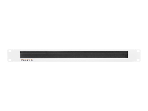 [AC-BP3-WHT] Rackmount.IT Rack-Bürstenleiste - Bürstenplatte - Signal White - 1U - 48.3 cm (19")
