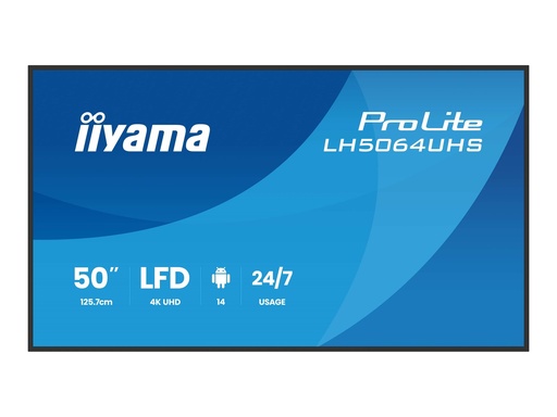 [LH5064UHS-B1AG] Iiyama ProLite LH5064UHS-B1AG - 127 cm (50") Diagonalklasse (125.8 cm (49.5")