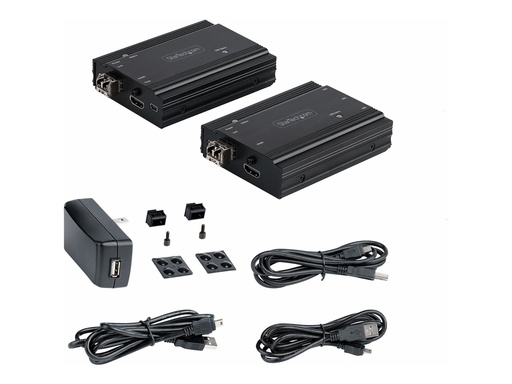 [SV565FXHD4KU] StarTech.com 4K HDMI LWL Extender - HDMI Video & USB Remote KVM Switch/Console Extender - bis zu 300m (MultiMode)