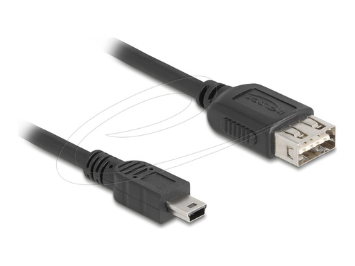 [81524] Delock USB-Kabel - mini-USB Typ B (M) zu USB (W)