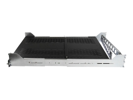 [UNISLDSHF192] StarTech.com 2HE ausziehbarer belüfteter Fachboden für 19 Serverschrank mit Kabelführung / verstellbarer Montagetiefe bis 22,7 kg - Rack - Regal - Schwarz - 2U - 48.3 cm (19")