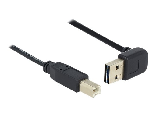 [85183] Delock Easy - USB-Kabel - USB (M) 90° abgeschrägt, umkehrbar zu USB Typ B (M)