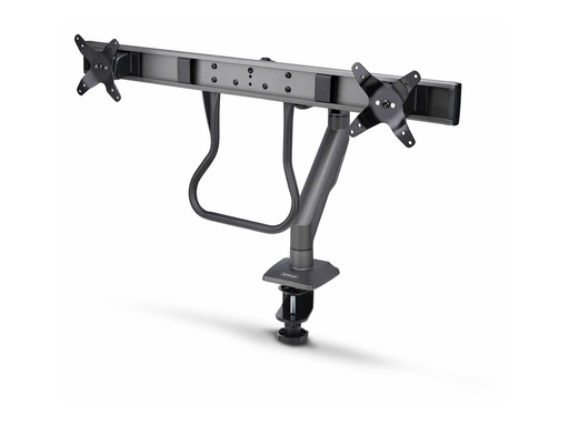 [H2M1AS2-MONITOR-ARM] StarTech.com Desk Mount Dual Monitor Arm w/ Crossbar, Up To 27" Displays - Befestigungskit - artikulierender, mechanischer Feder - für 2 LCD-Displays - Kunststoff, Stahl - Schwarz - Bildschirmgröße: 43.2-68.6 cm (17"-27")