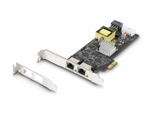 [PR22GIP-NETWORK-CARD] StarTech.com 2-Port 2.5Gbps PoE Network Card, Intel I225-V, 802.3af/at
