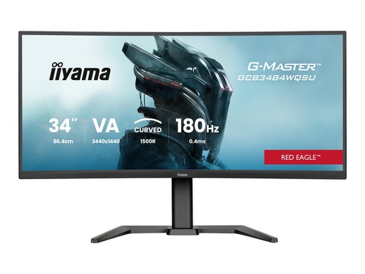 [GCB3484WQSU-B1] Iiyama G-MASTER Red Eagle GCB3484WQSU-B1 - LED-Monitor - Gaming - gebogen - 86.4 cm (34")