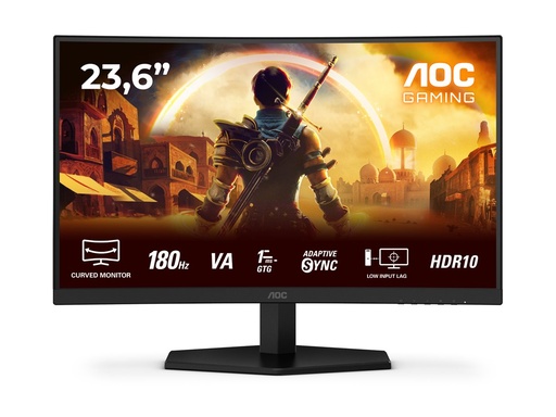 [C24G42E] AOC Gaming C24G42E - LED-Monitor - Gaming - gebogen - 61 cm (24")
