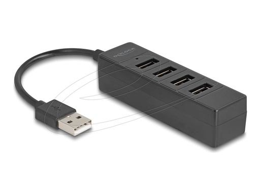 [64334] Delock Hub - Type A - 4 x USB 2.0 - Desktop