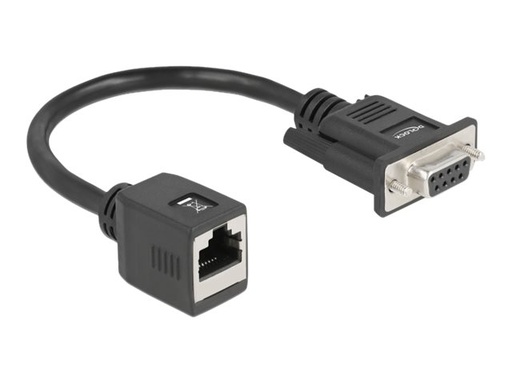 [64122] Delock Serieller Adapter - DB-9 (W) zu RJ-45 (W)