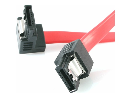 [LSATA18RA1] StarTech.com 45 cm Einrastendes SATA auf Rechtwinkliges SATA Kabel - SATA-Kabel - Serial ATA 150/300 - SATA (W)