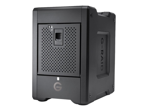 [SDPH34H-104T-MBAAB] SanDisk Professional G-RAID SHUTTLE 4 - Festplatten-Array - 104 TB - 4 Schächte - HDD 104 TB x 4 - Thunderbolt 3, USB 3.2 Gen 2 (extern)