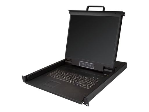 [RKCONS1901] StarTech.com Rack KVM Konsole - US Tastatur(QWERTY), Ein Port VGA KVM mit 19" LCD Monitor - 1HE LCD KVM Konsolenschublade mit Kabeln - USB Unterstützung - 50.000 MTBF (RKCONS1901)