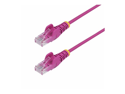 [N6PAT15MPKS] StarTech.com 15m Pink Slim CAT6 Ethernet Cable, Snagless, 28AWG, LSZH - Patch-Kabel - RJ-45 (M)