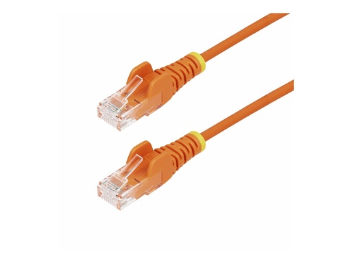 [N6PAT250CMORS] StarTech.com 2.5m Orange Slim CAT6 Ethernet Cable, Snagless, 28AWG, LSZH - Patch-Kabel - RJ-45 (M)