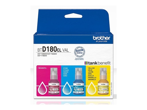 [BTD180CLVAL] Brother BTD180CL Multipack - 3er-Pack - Gelb