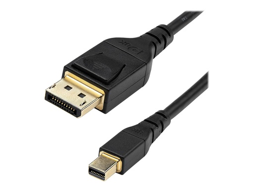 [DP14MDPMM1MB] StarTech.com StarTech 3ft (1m) VESA Certified Mini DisplayPort to DisplayPort 1.4 Cable, 8K 60Hz HBR3 HDR, Super UHD mDP to DP 1.4 Cord, Slim (34 AWG)