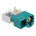 [90359] Delock HSD Z Stecker +4 Power Pins PCB - HSD Z - Männlich - 90° - Gold - Blau - Messing