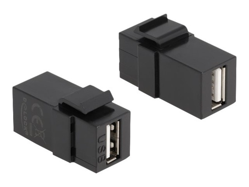 [87829] Delock Modulare Eingabe - USB Type A - Schwarz