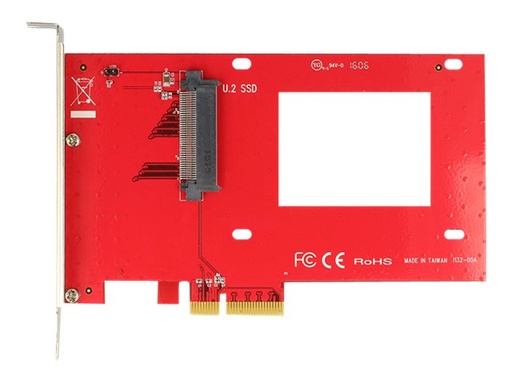 [89469] Delock PCI Express Card > 1 x internal U.2 NVMe - Speicher-Controller - 2.5" (6.4 cm)