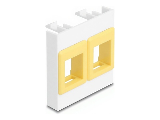 [81584] Delock Easy 45 - Einrastmodul - mit zwei Keystone-Haltern