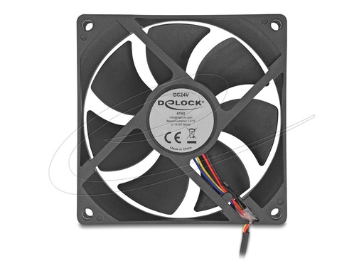 [67302] Delock Gehäuselüfter - axial - 92 mm - Schwarz