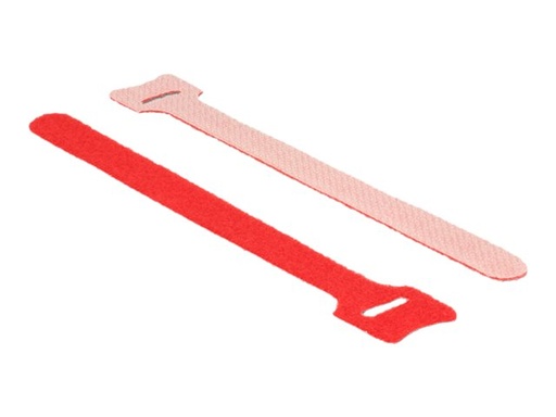 [18689] Delock Kabelbinder - 15 cm - Rot (Packung mit