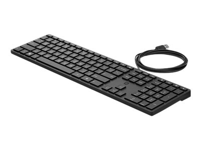 [9SR37A9#ABB] HP Desktop 320K - Tastatur - USB - QWERTY - Englisch (Packung mit 12)