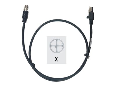 [CBL-ENT00100-M1200] Zebra Netzwerkkabel - RJ-45 (M) zu M12 (M)