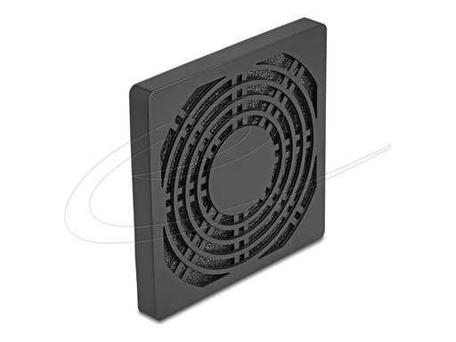 [67312] Delock Fan-Grill - mit Staubfilter - Schwarz