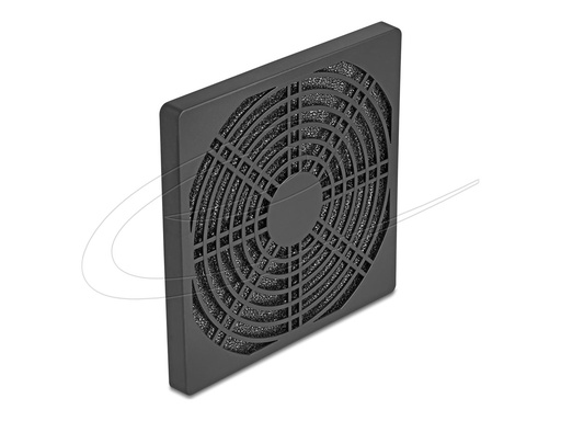[67313] Delock Fan-Grill - mit Staubfilter - Schwarz