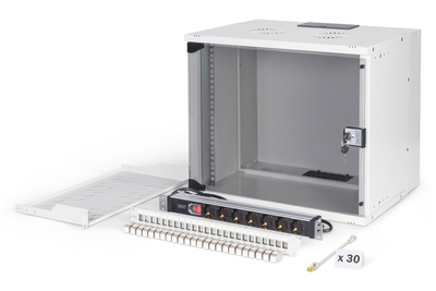 [DN-49204-SET] DIGITUS Netzwerk-Set SOHO Pro, 483 mm (19") - 9HE, 540 x 400 mm (B x T)