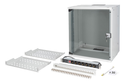 [DN-49206-SET] DIGITUS Netzwerk-Set SOHO Pro, 483 mm (19") - 12HE, 540 x 400 mm (B x T)