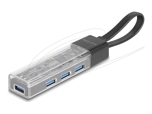 [64335] Delock Hub - 5 Gbps, USB-A/C Anschluss - 4