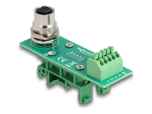 [60658] Delock Netzwerkadapter - M12-A 4-polig (W)