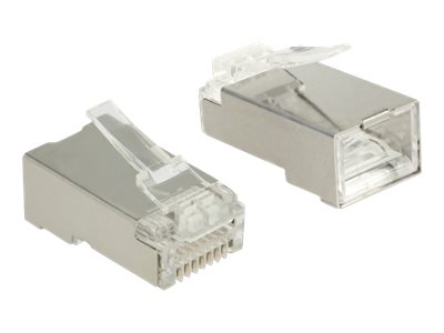 [86453] Delock Netzwerkanschluss - RJ-45 (M) - UTP - 5 - 6.5 mm - CAT 6 - durchsichtig (Packung mit 20)