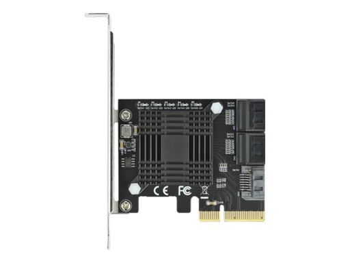 [90498] Delock 5 port SATA PCI Express x4 Card - Low