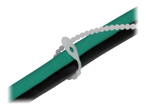 [19506] Delock Beaded - Kabelbinder - 12 cm - Schwarz, weiß (Packung mit 100)