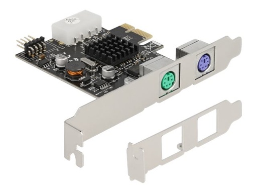 [90049] Delock USB-PS/2-Adapter - PCI Express x1 Low-Profile - USB 2,0 (intern)
