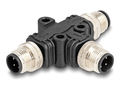 [60578] Delock Netzwerk-Splitter - M12-A 4-polig (M)