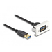 [81399] Delock Easy 45 Modul SuperSpeed USB (USB 3.2 Gen 1) USB Typ-A Buchse zu USB Typ-A Stecker mit Kabelpeitsche - 22,5 x 45 mm - 1 m - USB A - USB A - USB 3.2 Gen 1 (3.1 Gen 1) - 5 Gbit/s - Schwarz