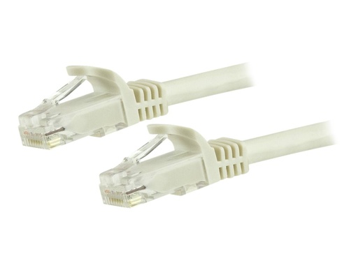 [N6PATC5MWH] StarTech.com 5m CAT6 Ethernet Cable, 10 Gigabit Snagless RJ45 650MHz 100W PoE Patch Cord, CAT 6 10GbE UTP Network Cable w/Strain Relief, White, Wiring is UL Certified/TIA - Category 6 - 24AWG (N6PATC5MWH)