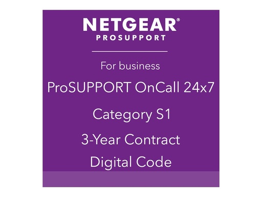 [PMB0S31-10000S] Netgear ProSupport OnCall 24x7 Category S1 - Technischer Support - Telefonberatung (für komplizierte Netzwerkgeräte)
