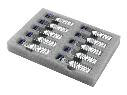 [GLCLHSM10PST] StarTech.com Gigabit LWL SFP Transceiver Modul - Cisco GLC-LH-SM kompatibel - SM/MM LC - 550m - Mini GBIC 10er Pack - 1000Base-LX/LH - SFP (Mini-GBIC)-