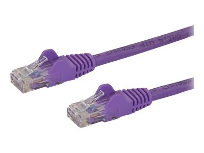 [N6PATC1MPL] StarTech.com Startech 1m CAT6 Ethernet Cable, 10 Gigabit Snagless RJ45 650MHz 100W PoE Patch Cord, CAT 6 10GbE UTP Network Cable w/Strain Relief, Purple, Wiring is UL Certified/TIA - Category 6 - 24AWG (N6PATC1MPL)