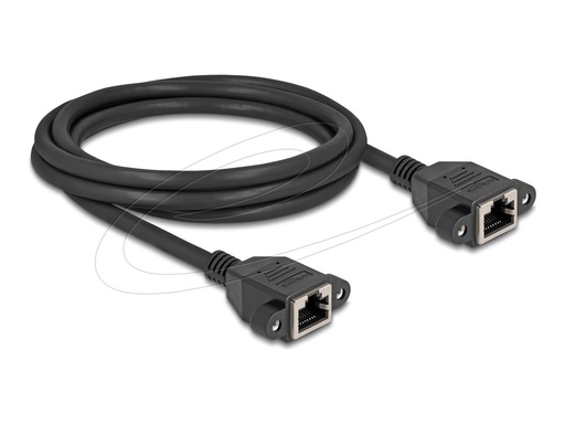 [90785] Delock Netzwerkkabel - RJ-45 (W) schraubbar zu RJ-45 (W)