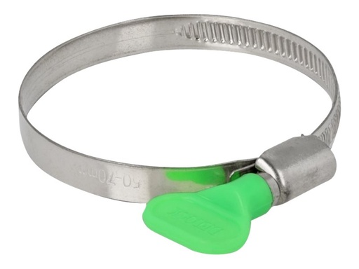 [19453] Delock Schlauchschelle - geeignet für 50 - 70 mm Schlauch - grün (Packung mit 10)