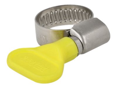 [19419] Delock Schlauchschelle - geeignet für 13 - 19 mm Schlauch - Gelb (Packung mit 10)