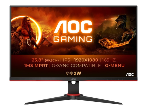 [24G2SPU/BK] AOC Gaming 24G2SPU/BK - G2 Series - LED-Monitor - Gaming - 60.5 cm (23.8")