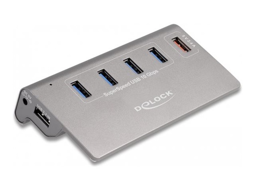 [64182] Delock Hub - 10 Gbps, + 1 Fast Charging Port