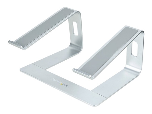 [LAPTOP-STAND-SILVER] StarTech.com Schreibtisch Laptophalter, Laptophalterung/Laptop ablage/erhöhung bis 5kg Tragkraft, Notebook Ablage/Laptop Riser für Macbook Air/Pro, Dell XPS, Lenovo, Aluminium (LAPTOP-STAND-SILVER)