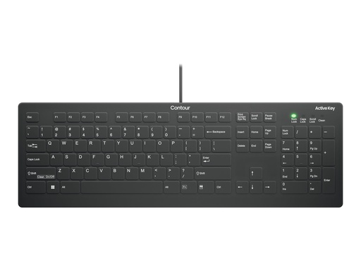 [AK-C8112-US-B/US] Cherry Contour Active Key QuickClean AK-C8112 - Tastatur